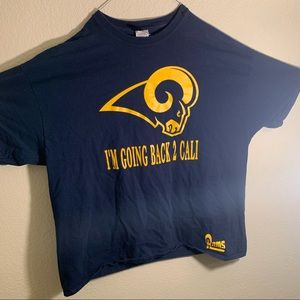 Blue and yellow LA Rams shirt
